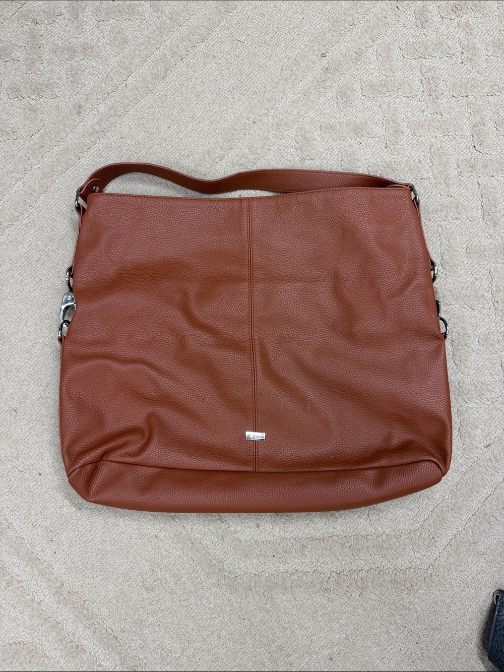 Thirty-One Jewel :Women's Tan Leather Shoulder Bag - Classic Tote